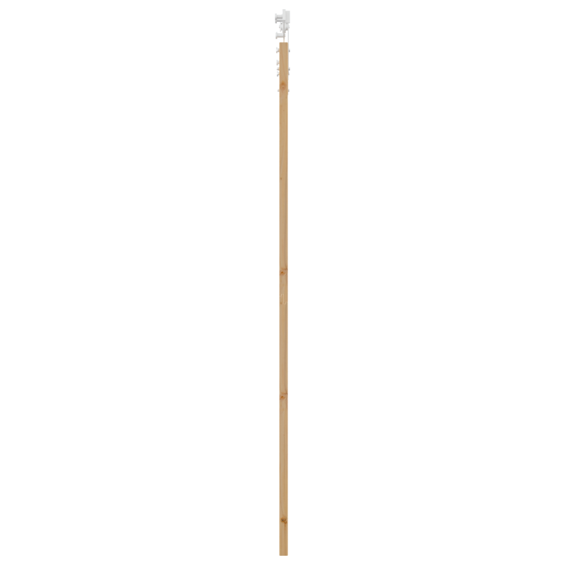 Porta scorrevole vidaXL con set hardware 83x232 cm in legno massello di pino Porta scorrevole vidaXL con set hardware 83x232 cm in legno massello di pino