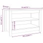 vidaXL Scarpiera Nera 70x38x45,5 cm in Legno Massello di Pino vidaXL Scarpiera Nera 70x38x45,5 cm in Legno Massello di Pino