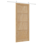 Porta Scorrevole vidaXL con Set di Hardware 86x211 cm in Legno Solido di Pino Porta Scorrevole vidaXL con Set di Hardware 86x211 cm in Legno Solido di Pino