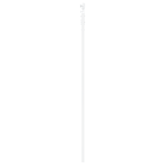 Porta Scorrevole vidaXL con Set Hardware Bianco 93x202 cm Legno Massello Pino