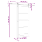 vidaXL Porta scorrevole con set di accessori bianchi 93x211 cm in legno massello di pino vidaXL Porta scorrevole con set di accessori bianchi 93x211 cm in legno massello di pino