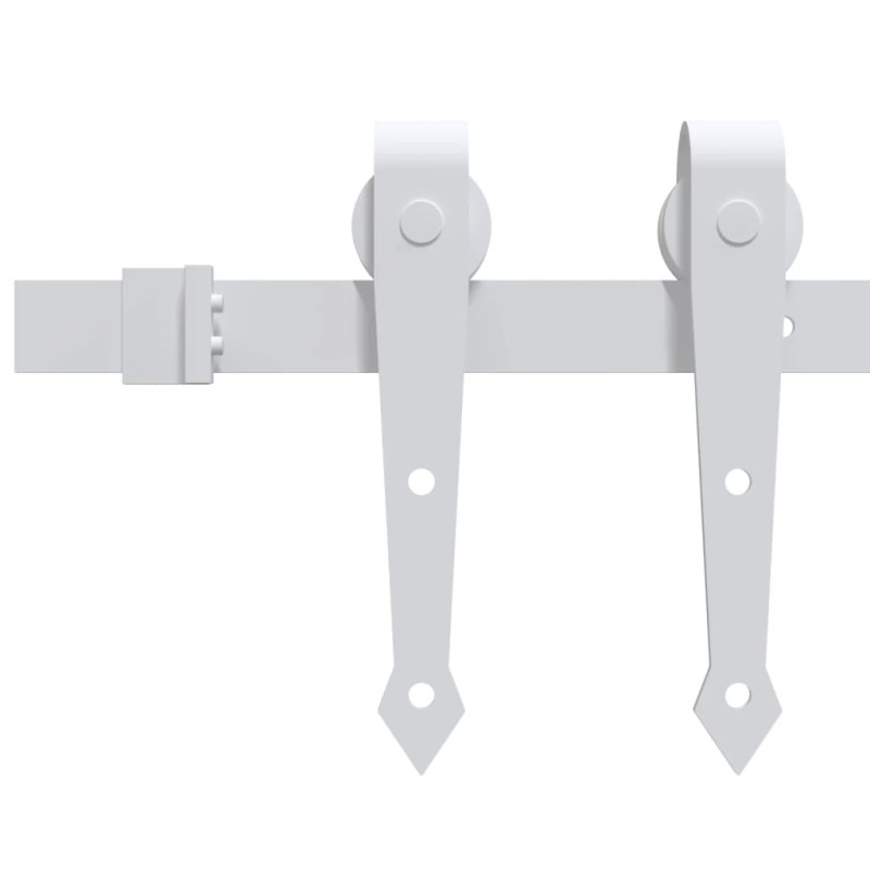 Porta scorrevole vidaXL con set di accessori 93x232 cm in legno massello di pino Porta scorrevole vidaXL con set di accessori 93x232 cm in legno massello di pino