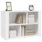 Credenza Bianca 80x30x54 cm in Legno Multistrato Credenza Bianca 80x30x54 cm in Legno Multistrato