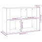 Credenza Bianca 80x30x54 cm in Legno Multistrato Credenza Bianca 80x30x54 cm in Legno Multistrato
