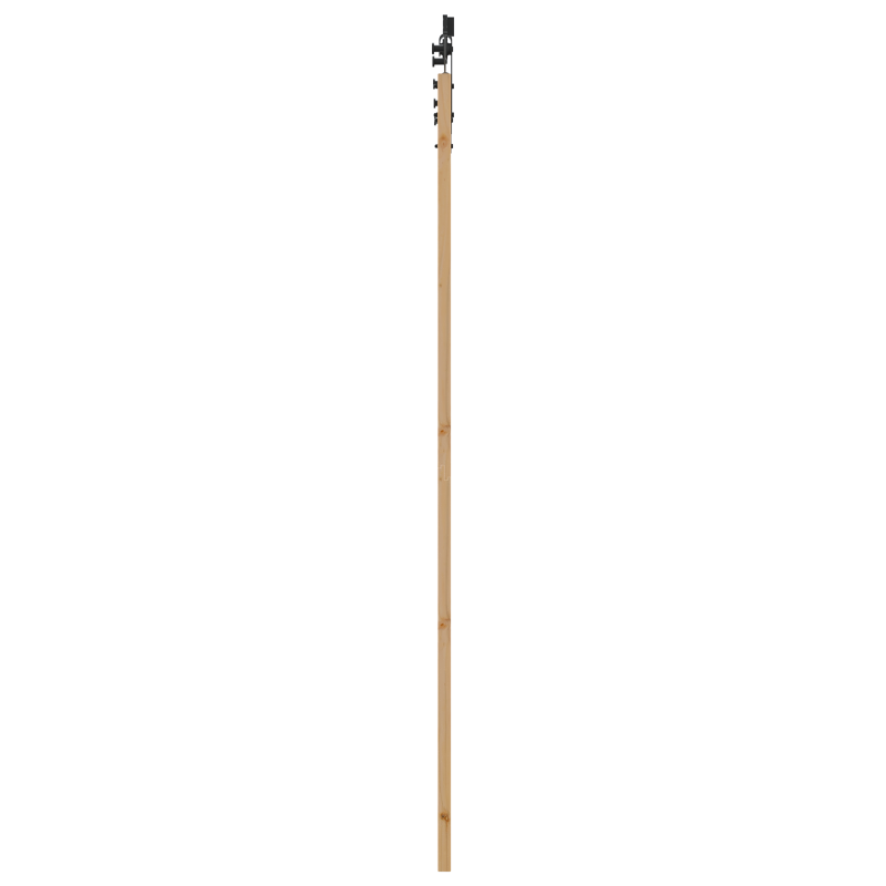 Porta scorrevole vidaXL con set di hardware 78x232 cm Legno massello di pino Porta scorrevole vidaXL con set di hardware 78x232 cm Legno massello di pino