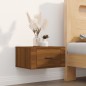 Comodini a Muro 2 pz Rovere Marrone 50x36x25 cm Comodini a Muro 2 pz Rovere Marrone 50x36x25 cm