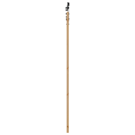 Porta Scorrevole vidaXL con Set di Ferramenta 83x211 cm Legno Massiccio di Pino