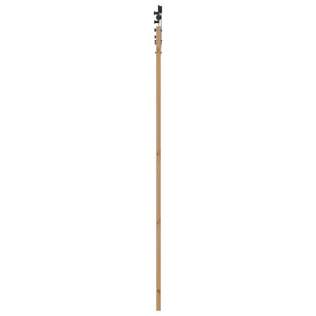 Porta Scorrevole vidaXL con Set di Hardware 83x232 cm Legno Massello di Pino