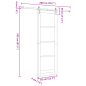 Porta Scorrevole vidaXL con Set Ferramenta Bianco 83x232 cm Legno Massiccio di Pino Porta Scorrevole vidaXL con Set Ferramenta Bianco 83x232 cm Legno Massiccio di Pino