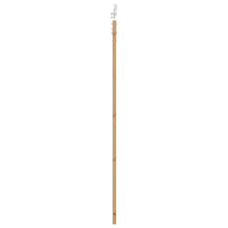 porta scorrevole vidaXL con set di hardware 78x211 cm legno massello di pino