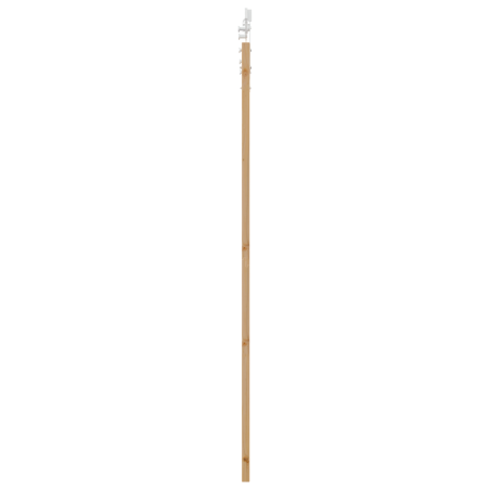 Porta Scorrevole vidaXL con Set Hardware 86x211 cm Legno Massello di Pino