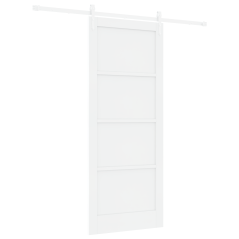 Porta scorrevole vidaXL con kit hardware bianco 86x211 cm legno massello di pino