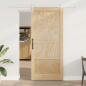 Porta scorrevole vidaXL con set di hardware 93x211 cm Legno massello di pino Porta scorrevole vidaXL con set di hardware 93x211 cm Legno massello di pino