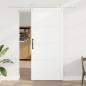 porta scorrevole vidaXL con set di hardware bianco 93x211 cm in legno massello di pino porta scorrevole vidaXL con set di hardware bianco 93x211 cm in legno massello di pino