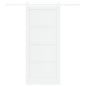 porta scorrevole vidaXL con set di hardware bianco 93x211 cm in legno massello di pino porta scorrevole vidaXL con set di hardware bianco 93x211 cm in legno massello di pino