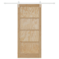 Porta scorrevole vidaXL con set di hardware 93x211 cm Legno massello di pino Porta scorrevole vidaXL con set di hardware 93x211 cm Legno massello di pino