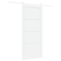porta scorrevole vidaXL con set di hardware bianco 93x211 cm in legno massello di pino porta scorrevole vidaXL con set di hardware bianco 93x211 cm in legno massello di pino