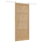 Porta scorrevole vidaXL con set di hardware 93x211 cm Legno massello di pino Porta scorrevole vidaXL con set di hardware 93x211 cm Legno massello di pino