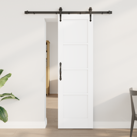 vidaXL Porta scorrevole con set di accessori 'ORKDAL'legno solido di pino bianco