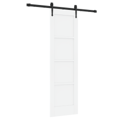 vidaXL Porta scorrevole con set di accessori 'ORKDAL'legno solido di pino bianco