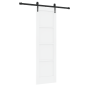 vidaXL Porta scorrevole con set di accessori 'ORKDAL'legno solido di pino bianco vidaXL Porta scorrevole con set di accessori 'ORKDAL'legno solido di pino bianco