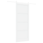 Porta scorrevole vidaXL con set di hardware Bianco 93x232 cm Legno massello di pino Porta scorrevole vidaXL con set di hardware Bianco 93x232 cm Legno massello di pino