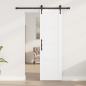 vidaXL Porta scorrevole con set di accessori 'ORKDAL'legno solido di pino bianco vidaXL Porta scorrevole con set di accessori 'ORKDAL'legno solido di pino bianco