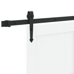 vidaXL Porta Scorrevole con Set Hardware 'ORKDAL'Bianco Legno Massello di Pino