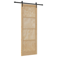 vidaXL Porta Scorrevole con Set di Accessori 'ORKDAL'Legno Massello di Pino