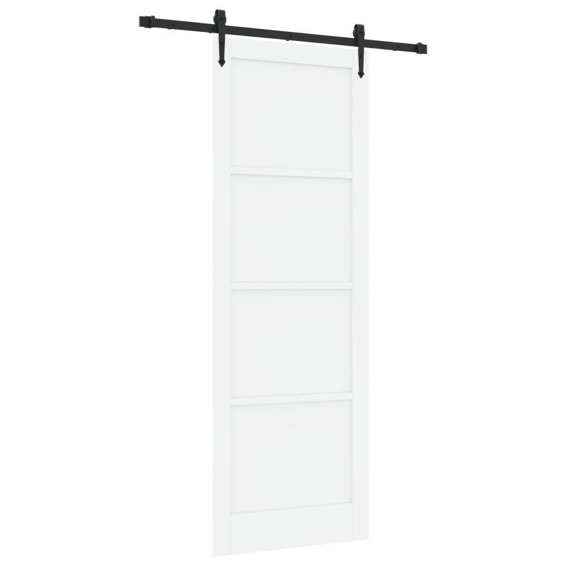 vidaXL Porta Scorrevole con Set Hardware 'ORKDAL'Bianco Legno Massello di Pino vidaXL Porta Scorrevole con Set Hardware 'ORKDAL'Bianco Legno Massello di Pino