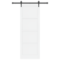 vidaXL Porta Scorrevole con Set Hardware 'ORKDAL'Bianco Legno Massello di Pino vidaXL Porta Scorrevole con Set Hardware 'ORKDAL'Bianco Legno Massello di Pino