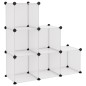 Organizzatore Portaoggetti con 6 Cubi Trasparenti in PP Organizzatore Portaoggetti con 6 Cubi Trasparenti in PP