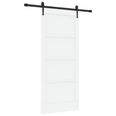 Porta scorrevole vidaXL con set di accessori 'ORKDAL'legno massello bianco pino