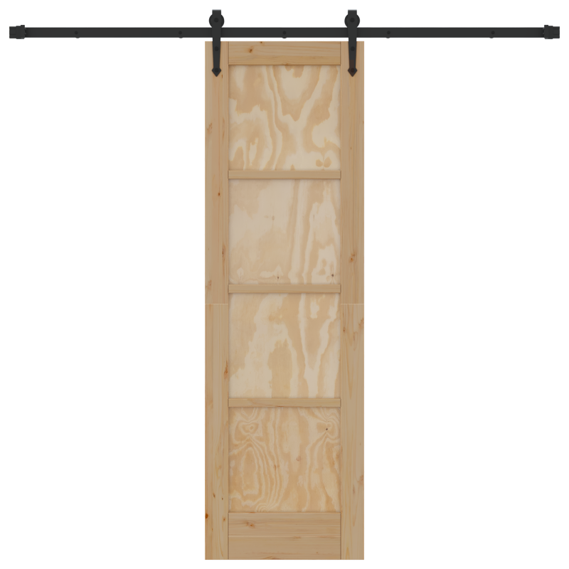 vidaXL Porta Scorrevole con Set di Ferramenta 'ORKDAL'Legno Massello di Pino