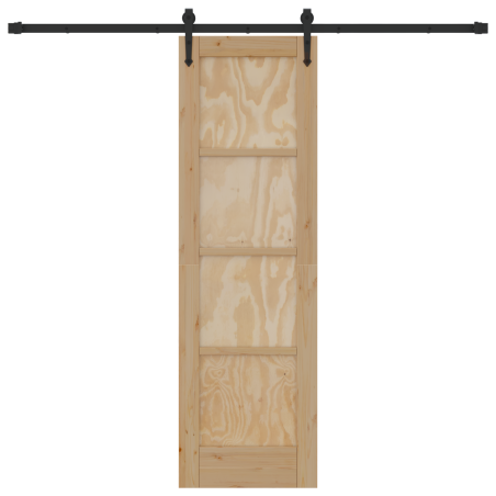 vidaXL Porta Scorrevole con Set di Ferramenta 'ORKDAL'Legno Massello di Pino