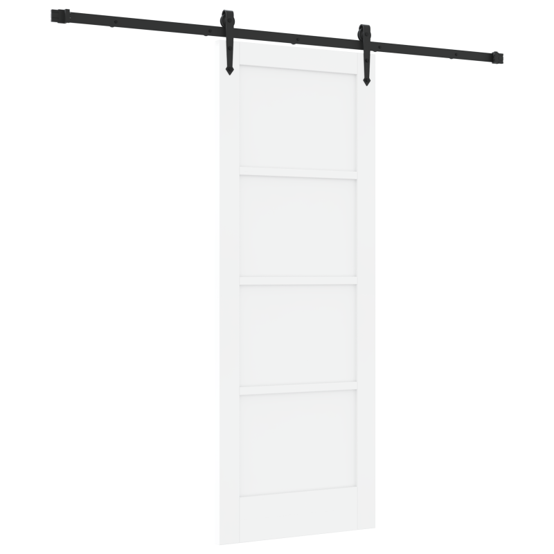 vidaXL Porta scorrevole con kit di montaggio 'ORKDAL'Legno Massello Bianco di Pino vidaXL Porta scorrevole con kit di montaggio 'ORKDAL'Legno Massello Bianco di Pino