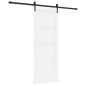 vidaXL Porta Scorrevole con Set di Accessori 'ORKDAL'Bianca in Legno Massello di Pino vidaXL Porta Scorrevole con Set di Accessori 'ORKDAL'Bianca in Legno Massello di Pino