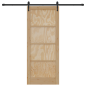 Porta scorrevole vidaXL con set di accessori 'ORKDAL'in legno massello di pino