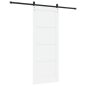 vidaXL Porta Scorrevole con Set di Accessori 'ORKDAL'Legno Bianco Pino Massello vidaXL Porta Scorrevole con Set di Accessori 'ORKDAL'Legno Bianco Pino Massello