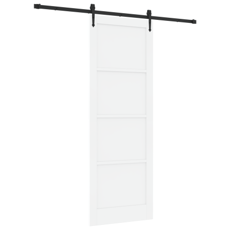 porta scorrevole vidaXL con set hardware 'ORKDAL'Legno massello bianco in pino
