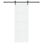 porta scorrevole vidaXL con set hardware 'ORKDAL'Legno massello bianco in pino