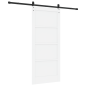 Porta Scorrevole vidaXL con Set di Hardware 'ORKDAL'Bianco Legno Solido in Pino Porta Scorrevole vidaXL con Set di Hardware 'ORKDAL'Bianco Legno Solido in Pino