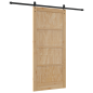 porta scorrevole vidaXL con set di accessori 'ORKDAL'in legno massello di pino porta scorrevole vidaXL con set di accessori 'ORKDAL'in legno massello di pino