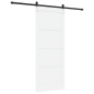 vidaXL Porta Scorrevole con Set di Ferramenta 'ORKDAL'Legno Massello Bianco Pino vidaXL Porta Scorrevole con Set di Ferramenta 'ORKDAL'Legno Massello Bianco Pino