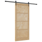vidaXL Porta Scorrevole con Set di Ferramenta 'ORKDAL'Legno Massello di Pino