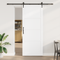 Porta Scorrevole vidaXL con Componenti 'ORKDAL'Bianco in Legno Massello di Pino Porta Scorrevole vidaXL con Componenti 'ORKDAL'Bianco in Legno Massello di Pino