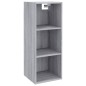 Armadietto Muro Grigio Sonoma 34,5x32,5x90 cm Legno Multistrato
