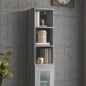 Armadietto Muro Grigio Sonoma 34,5x32,5x90 cm Legno Multistrato