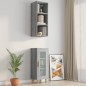 Armadietto Muro Grigio Sonoma 34,5x32,5x90 cm Legno Multistrato