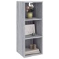 Armadietto Muro Grigio Sonoma 34,5x32,5x90 cm Legno Multistrato